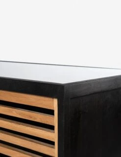 Blythe Media Console -VIAN Furniture Shop blythe media console black and oak 1