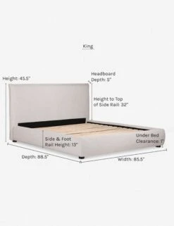 Cambria Platform Bed -VIAN Furniture Shop cambria king dims