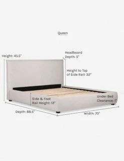 Cambria Platform Bed -VIAN Furniture Shop cambria queen dims