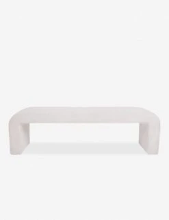 Tate Bench -VIAN Furniture Shop curved bench opt. white leibco 1