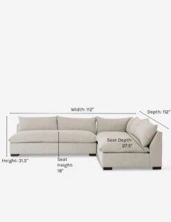 Decima Sectional Sofa -VIAN Furniture Shop decima corner sectional sofa oatmeal