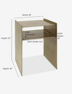 Denice Nightstand -VIAN Furniture Shop denice brass