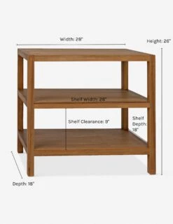 Emmeline Nightstand -VIAN Furniture Shop emmeline gold teak