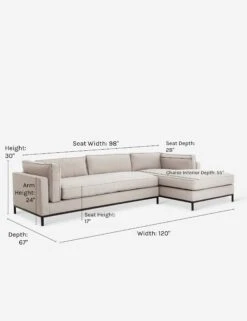 Fritzie Sectional Sofa -VIAN Furniture Shop fritzie natural dims