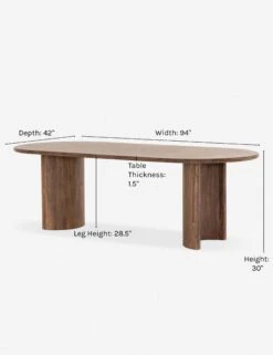 Gilda Oval Dining Table -VIAN Furniture Shop gilda oval dining table d1234588 75ff 4eb2 8d6b 4fc40b2aa683