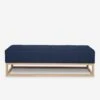Grasmere Bench By Ginny Macdonald -VIAN Furniture Shop grasmere bench linen dark blue