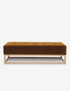 Grasmere Bench By Ginny Macdonald -VIAN Furniture Shop grasmere bench velvet cognac