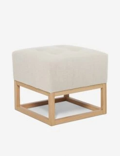 Grasmere Ottoman By Ginny Macdonald -VIAN Furniture Shop grasmere ottoman linen natural 3