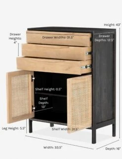 Hannah Dresser -VIAN Furniture Shop hannah dresser black