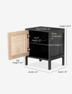 Hannah Nightstand -VIAN Furniture Shop hannah left nightstand black 3352f779 a7c7 491d bfd5 c92777481839