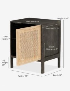 Hannah Nightstand -VIAN Furniture Shop hannah right nightstand black d942a942 c309 4809 a9ce 9ec83ec83ffa
