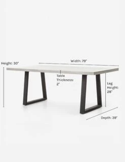 Hollis Indoor / Outdoor Dining Table -VIAN Furniture Shop hollis indoor outdoor dining table