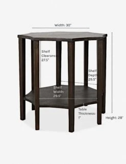 Ivone Side Table -VIAN Furniture Shop ivone ebony walnut 35885c12 dbc5 4da2 a476 62bae43aad39