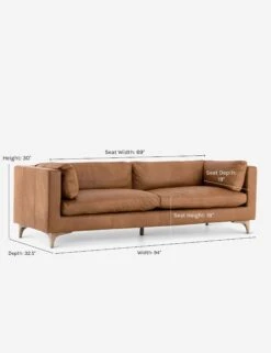Jocelyn Leather Sofa -VIAN Furniture Shop jocelyn