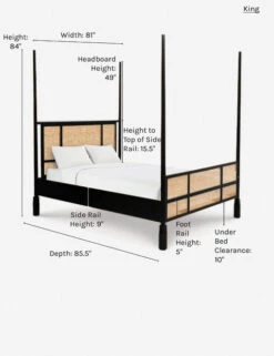 Kaira Poster Bed -VIAN Furniture Shop kaira poster bed king 1 1