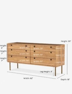 Karma 6-Drawer Dresser -VIAN Furniture Shop karma 6 drawer dresser