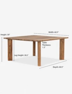 Kismet Square Dining Table -VIAN Furniture Shop kismet square dining table