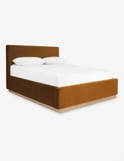Lockwood Bed By Ginny Macdonald -VIAN Furniture Shop lockwood bed velvet cognac 4