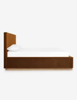 Lockwood Bed By Ginny Macdonald -VIAN Furniture Shop lockwood bed velvet cognac 5