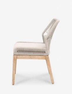 London Indoor / Outdoor Dining Chair -VIAN Furniture Shop loom dining chair taupe fixed 1 03