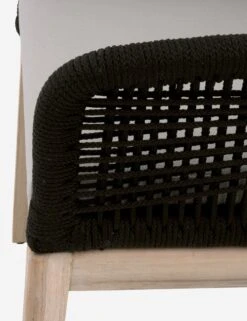 London Indoor / Outdoor Dining Arm Chair -VIAN Furniture Shop loom outdoor arm chair black gray teak 2 02 1 copy