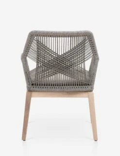 London Indoor / Outdoor Dining Arm Chair -VIAN Furniture Shop loom outdoor arm chair platinum gray teak 1 05
