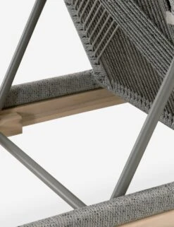 London Indoor / Outdoor Chaise -VIAN Furniture Shop loom outdoor chaise platinum 2 01