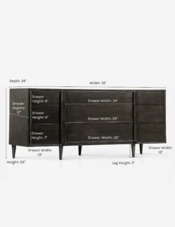 Maci Dresser -VIAN Furniture Shop maci dresser dark 1