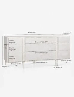Maci Dresser -VIAN Furniture Shop maci dresser white 1
