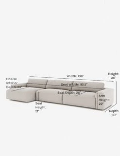 Mackenzie Sectional Sofa -VIAN Furniture Shop mackenzie left facing cloud 85e07254 cddc 47b8 ba0f bf73b9dc4c47