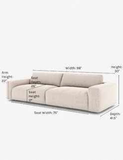 Mackenzie Sofa -VIAN Furniture Shop mackenzie sofa ivory