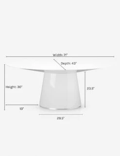 Magar Oval Dining Table -VIAN Furniture Shop magar 1