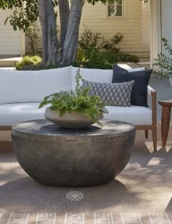 Ohana Indoor / Outdoor Round Coffee Table -VIAN Furniture Shop mindi rug living room beige 2747 site crop 3 3
