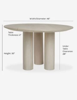 Mojave Round Dining Table -VIAN Furniture Shop mojave dining table 2421 37e9a3f5 04f9 47d7 a7dd a6760b5de3e4
