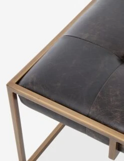 Olwina Square Leather Coffee Table -VIAN Furniture Shop olwina square coffee table railto ebony 1 1