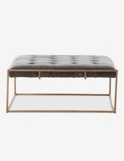 Olwina Square Leather Coffee Table -VIAN Furniture Shop olwina square coffee table railto ebony 4 1 1
