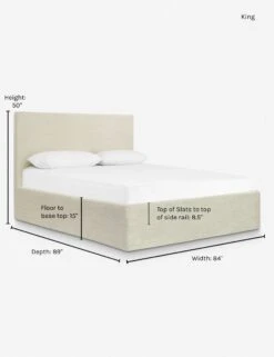 Paxton Slipcover Bed -VIAN Furniture Shop paxton slipcover bed natural l0457361 king