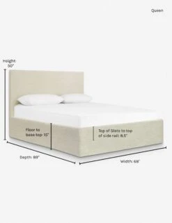 Paxton Slipcover Bed -VIAN Furniture Shop paxton slipcover bed natural l0457361 queen