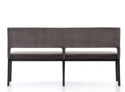 Pollie Dining Bench -VIAN Furniture Shop pollie dining bench washed grey velvet 1