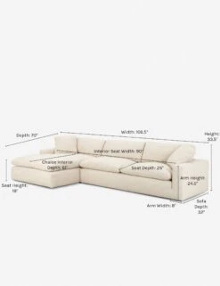 Rita Sectional Sofa -VIAN Furniture Shop rita left facing sectional 1 a2171492 0903 44a2 978d cddccd8c5876