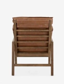 Rowena Leather Accent Chair -VIAN Furniture Shop rowena chair brown 1 2