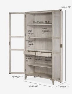 Ryden Curio Cabinet -VIAN Furniture Shop ryden curio cabinet