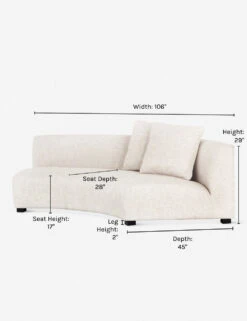 Saban Curved Sofa -VIAN Furniture Shop saban crescent right sofa dims 45d7b34c 0aea 44e5 bc4b 288aa58ecd90