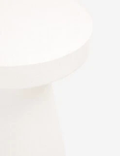 Risy Indoor/Outdoor Round Side Table -VIAN Furniture Shop tack accent table ivory 2 01