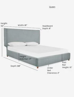 Valen Platform Bed -VIAN Furniture Shop valen bed dove como 2 queen a7c6c6c3 d5ae 4db7 989a d5cdecd3c15b