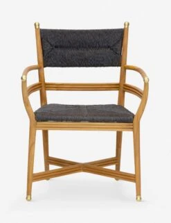 Morris & Co. Kelmscott Rush Indoor / Outdoor Dining Arm Chair -VIAN Furniture Shop wmkeac tkbk 3