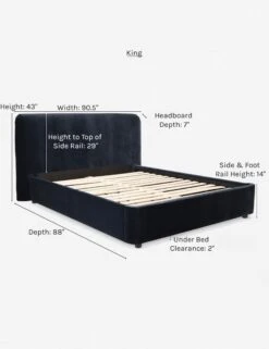 Zien Bed -VIAN Furniture Shop zien mustard king dims